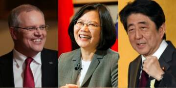 China, Taiwan, Shizo Abe, Japan, Australia, Tsai Ing-Wen, Australia, Scott Morrison