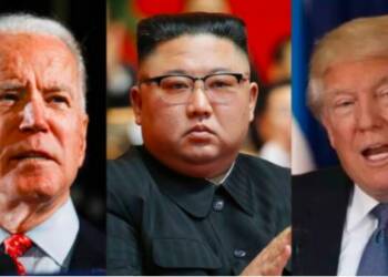 Trump Biden, north korea