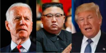 Trump Biden, north korea