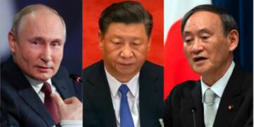 Xi Jinping, Russia, Japan, Suga, Putin, China