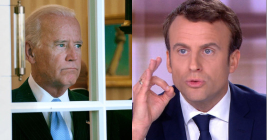 Biden Macron France USA