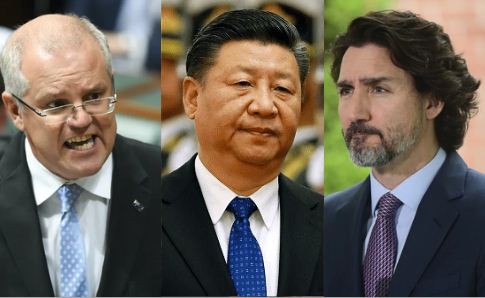 Morrison, Xi Jinping, Trudeau