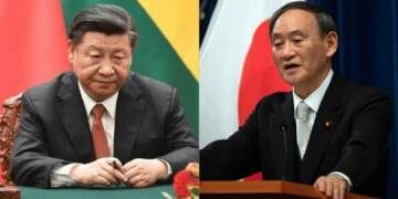 Jinping Suga China Japan