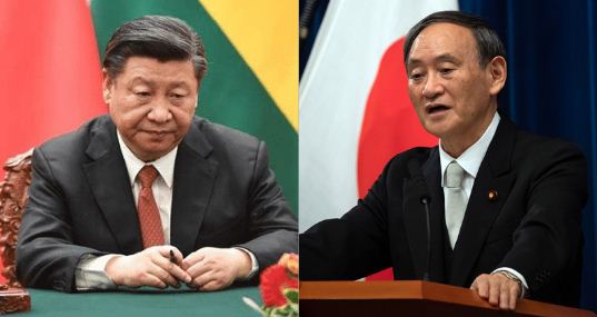 Jinping Suga China Japan