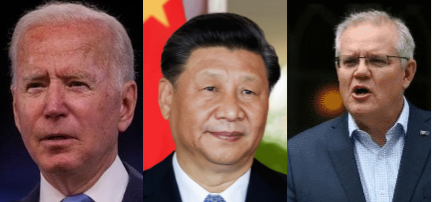 America, Biden, Austrailia, Xi, China