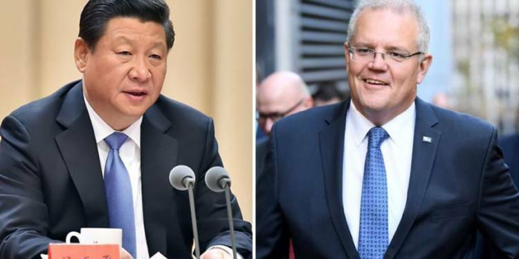 Scott Morrison, australia, Xi Jinping, China, Australia
