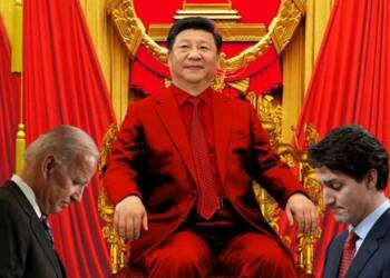 Meng Wanzhou sitting on the throne