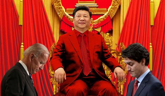 Meng Wanzhou sitting on the throne
