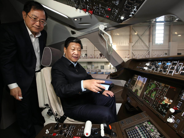 Xi Jinping, china, Airplanes, flying, chinese
