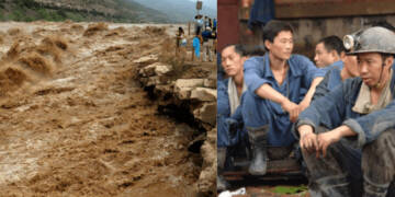 Just as China prepared to extract coal from its own mines, heavy rainfalls sealed them shut