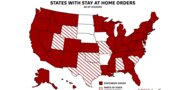 States with Stay at Home Orders