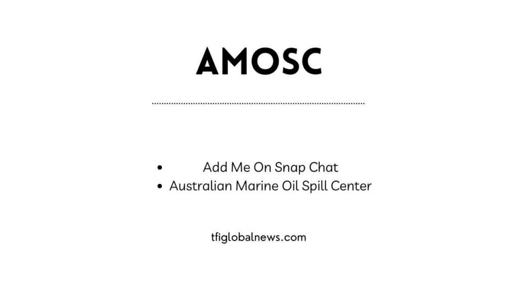 AMOSC full form