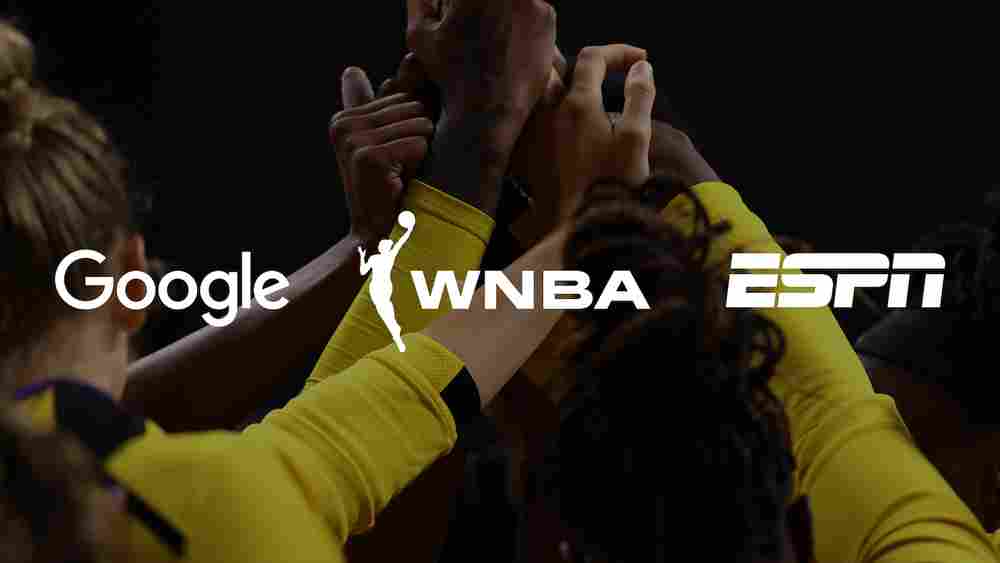 Google with WNBA and ESPN Partnership logo
