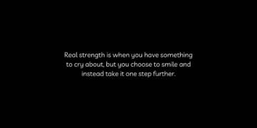 strength doesn't come from what you can do quotes with black background
