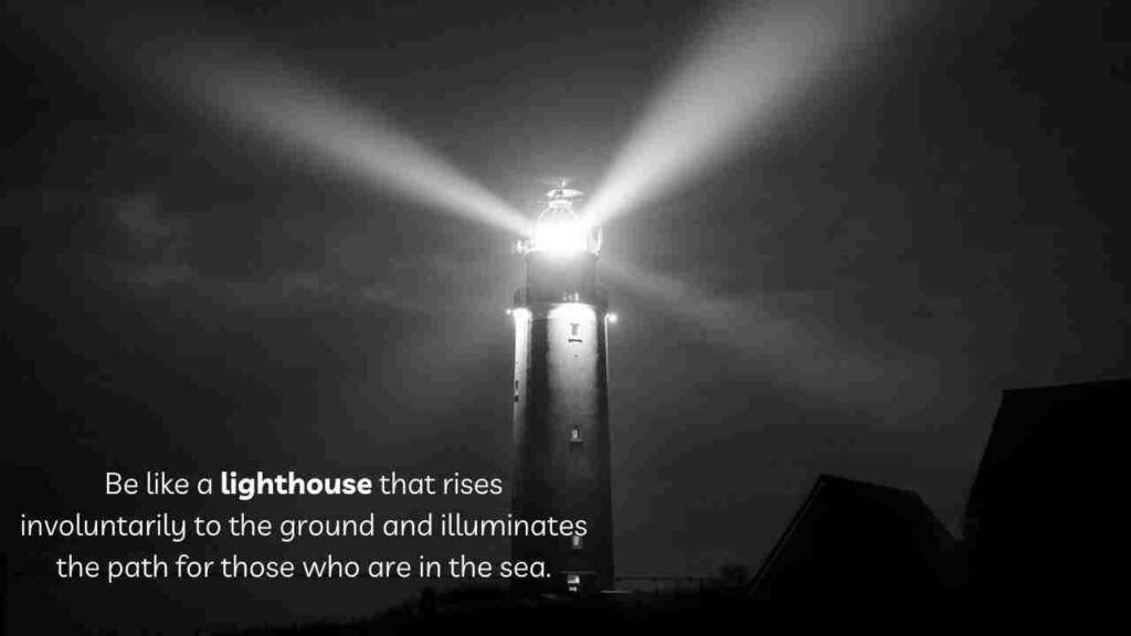 best lighthouse Quote with lighthouse image