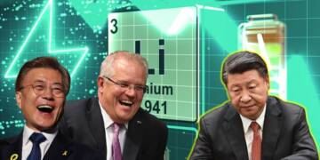 China, South Korea, Australia, battery