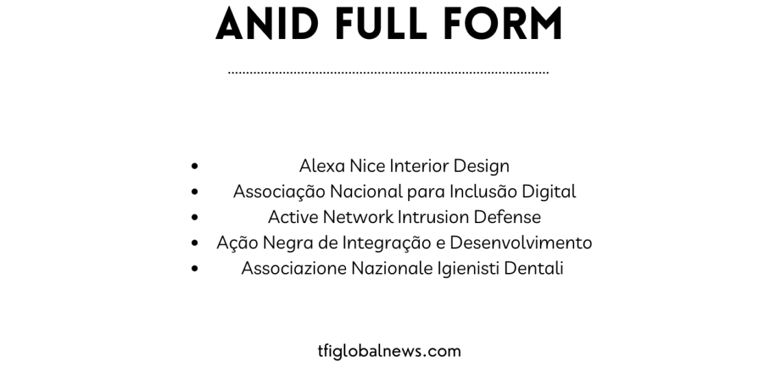 ANID stand for table