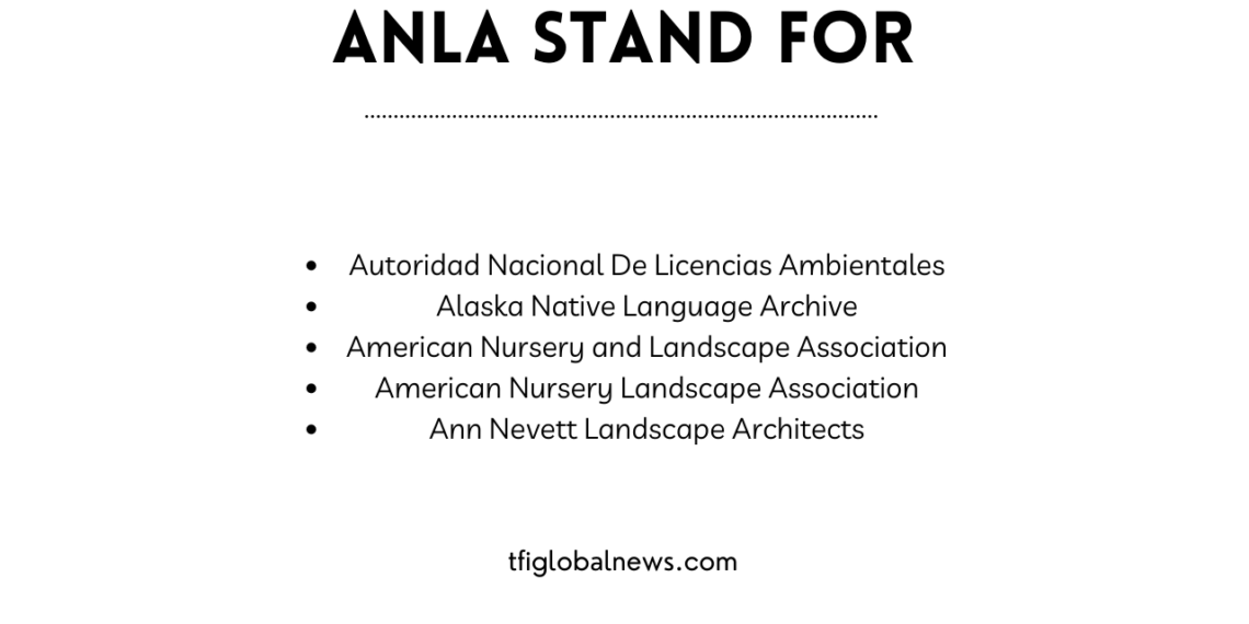 ANLA Stand for table