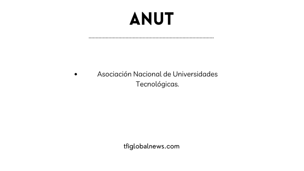 ANUT stand for table