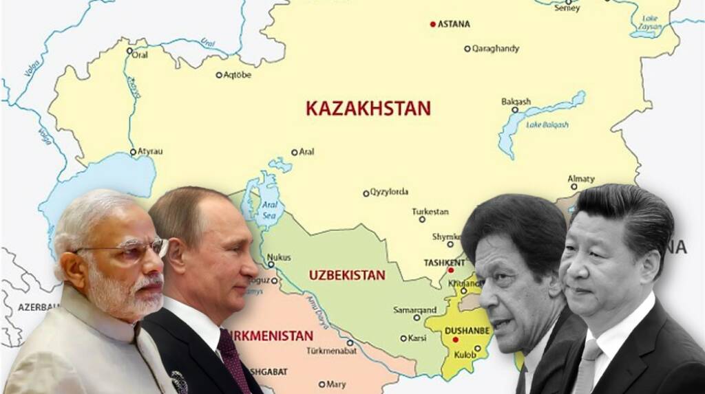 Central Aisa China Russia Pakistan India