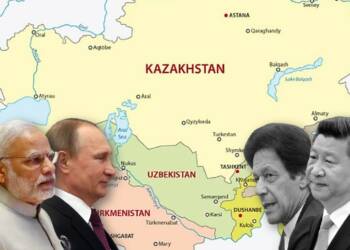 Central Aisa China Russia Pakistan India