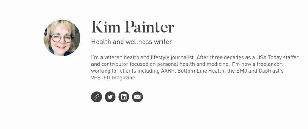 Kim Painter website dashboard