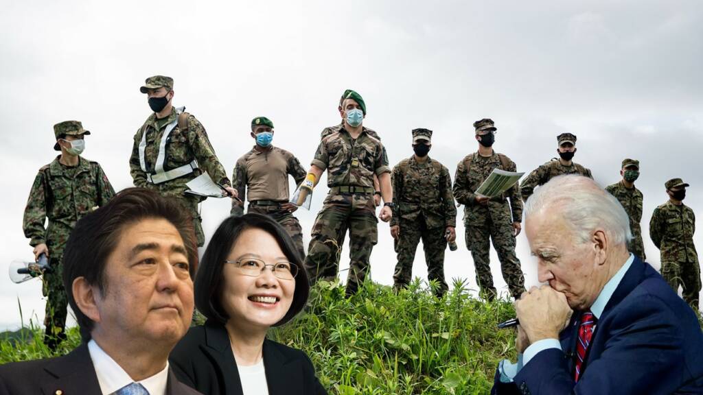 Shinzo Abe Joe Biden Taiwan Japan US