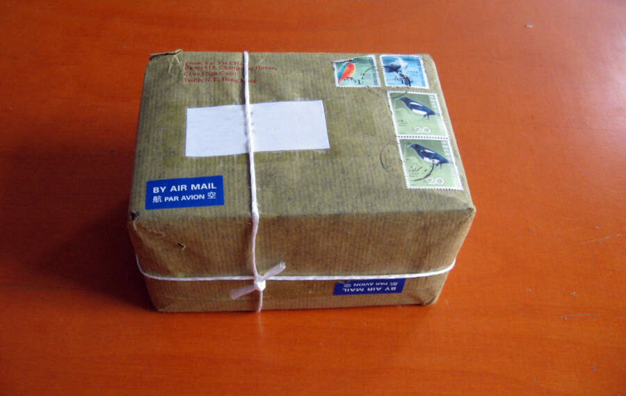 held at post office at customer request Parcel
