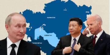 Russia, Central Asia, USA, China