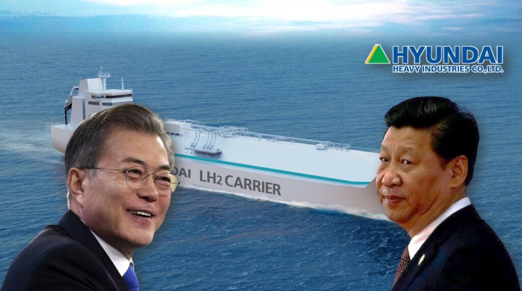 Hyundai Heavy Industries China Chinese shipbuilding industry autonomous navigation technology