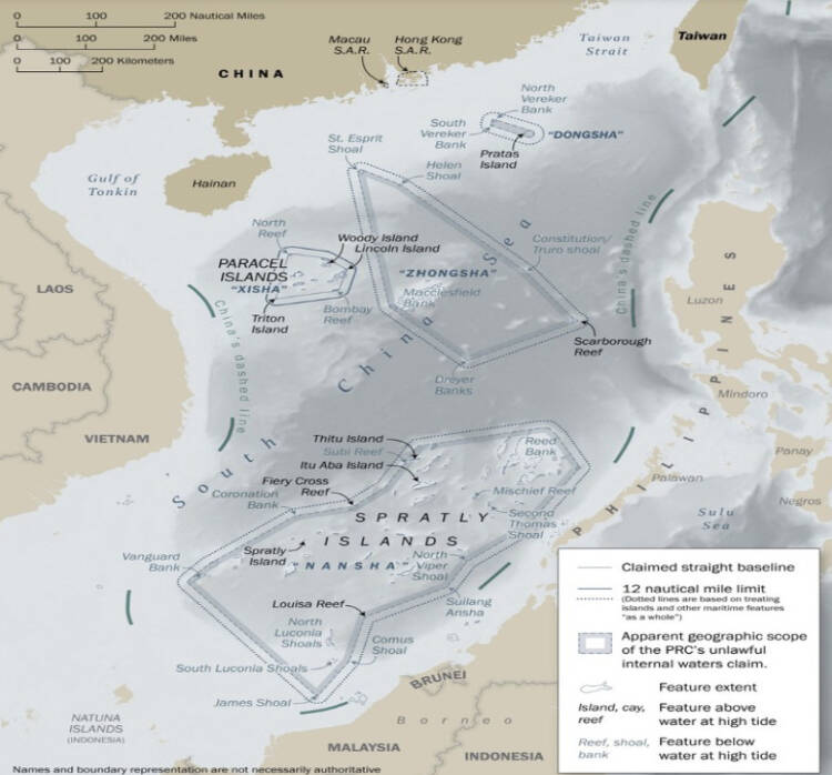 China crumbles under global pressure, quits its 9 dash line claim