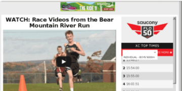 PA Milesplit website dashboard