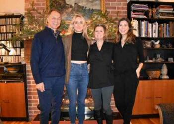 Lauren Glaser with her family.