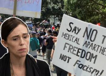Protests New Zealand Jacinda Ardern MAGA