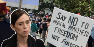Protests New Zealand Jacinda Ardern MAGA