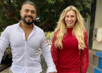 Riki Johnson with her wife charlotte flair