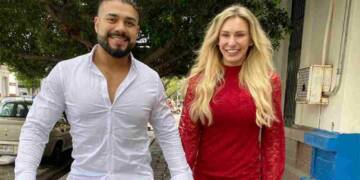 Riki Johnson with her wife charlotte flair