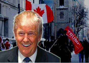 trump, canadian,trudeau, protest,convoy
