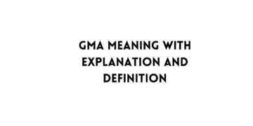 GMA meaning table