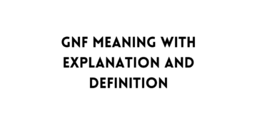 GNF meaning table