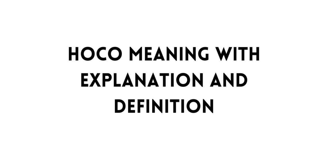 Hoco meaning table
