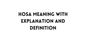 HOSA meaning table