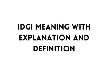 IDGI full form table