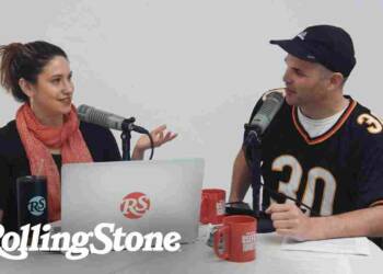 Liz Franczak recording podcast