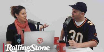 Liz Franczak recording podcast