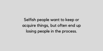 Selfish world quote for Instagram