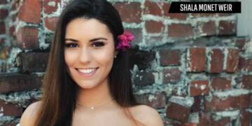 Shala Monet Weir in bikini at beach