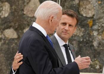 French President Emmanuel Macron rips into Joe Biden for escalating the war