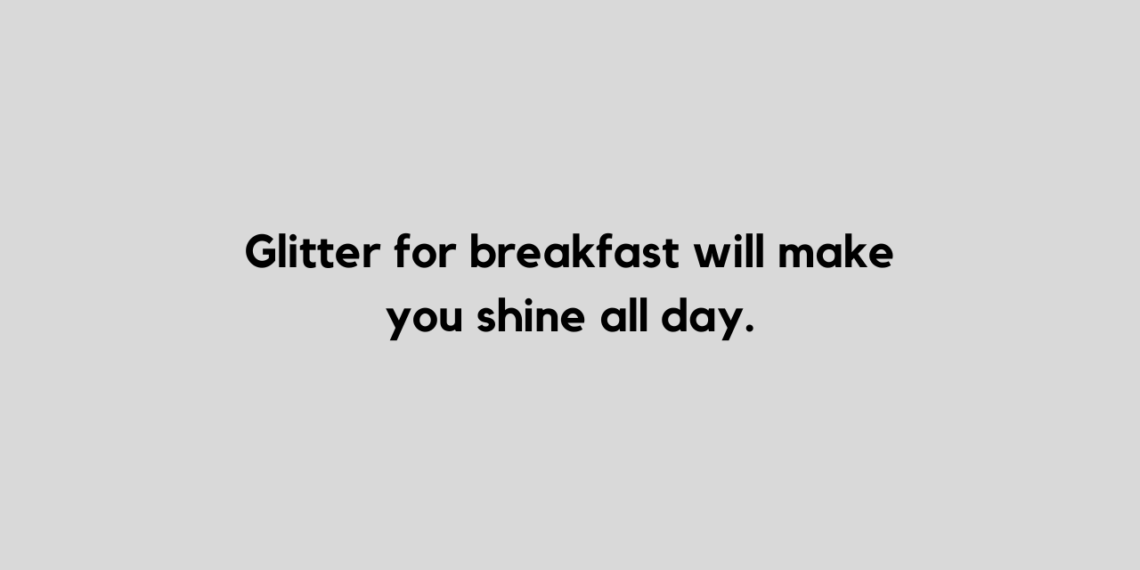 glitter quote Instagram