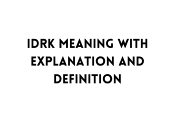 IDRK full form table